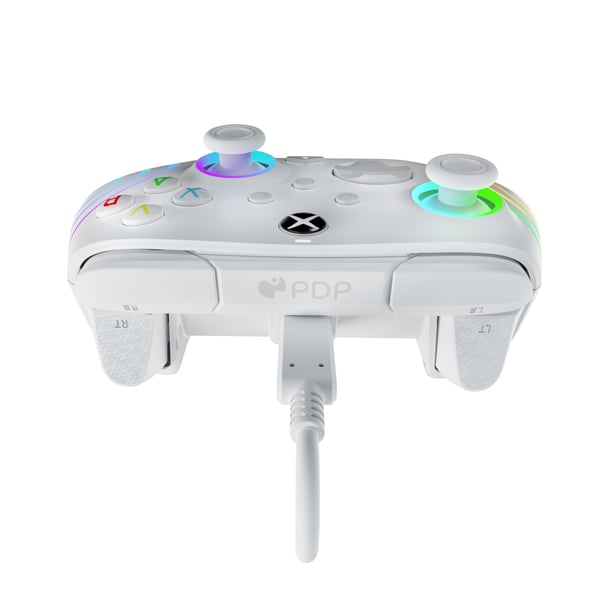 PDP Afterglow Wave Wired Kontroller: White Til Xbox Series X|S, Xbox One og Windows 10/11 PC