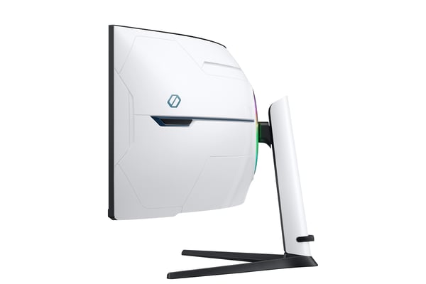 Samsung Odyssey Neo G9 S57CG954NU G95NC Series QLED-skärm Gaming böjd 144 cm 144,80 cm (57\") 7680 x 2160 Dual UHD @ 240 Hz VA 1000 cd/m² 2500:1 DisplayHDR 1 ms 3xHDMI DisplayPort Svart vit [Ene