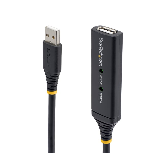 StarTech.com 5 m aktiv USB 2.0-förlängningskabel – M/F