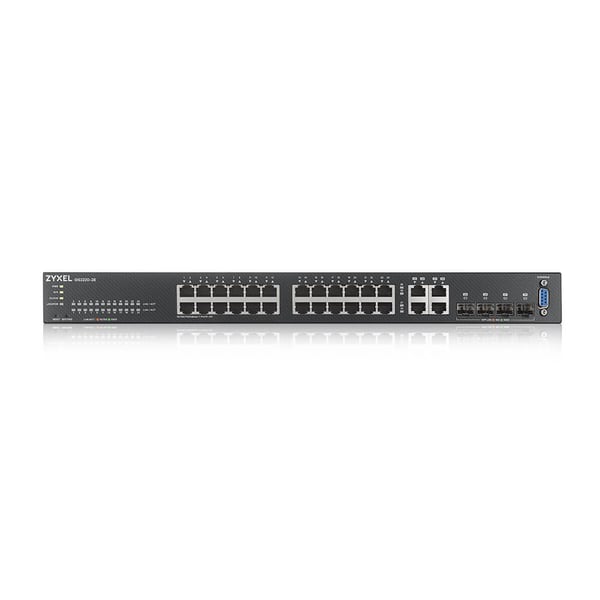 Zyxel GS2220-28-EU0101F netværksswitch Administreret L2 Gigabit Ethernet (10/100/1000) Sort