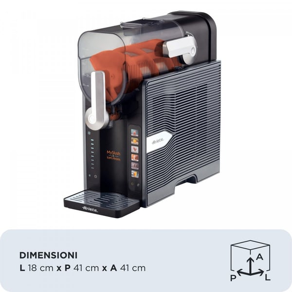 Ariete 0655/00 Jäätelökone-kompressori 2,6 L 200 W Ruostumaton teräs
