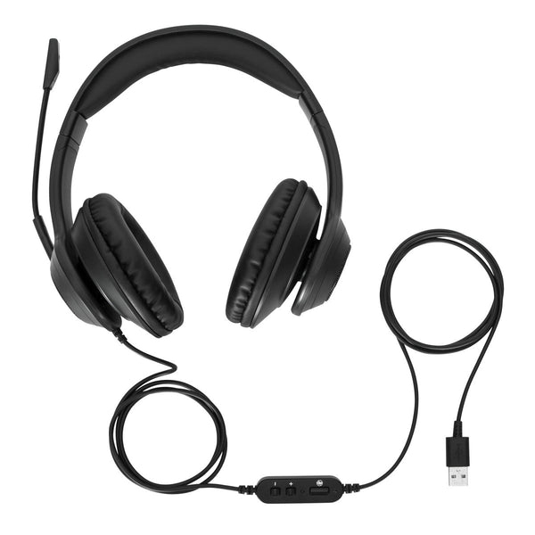 Targus AEH102GL kuulokkeet ja kuulokemikrofoni Langallinen Pääpanta Puhelut/Musiikki USB A-tyyppi Musta