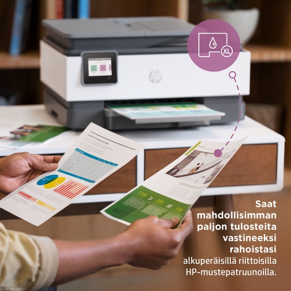 HP OfficeJet Pro 8022e Langaton All-in-One Väri Tulostin, Instant Ink; kaksipuolinen tulostus