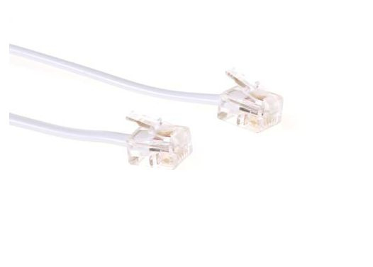 Microconnect MPK181W telefonkablar 1 m Vit