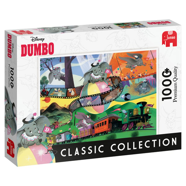 Disney Classic Collection Dumbo 1000 pcs Puslespil 1000 stk Tegnefilm