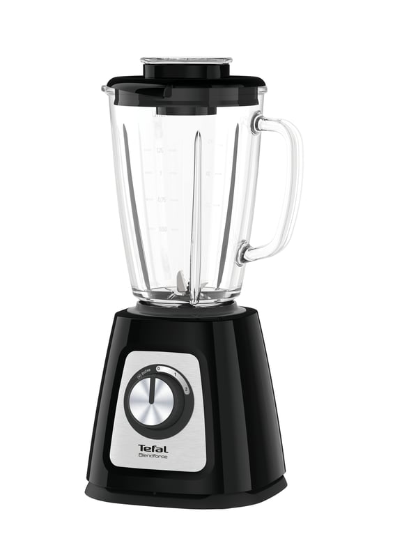 Tefal BlendForce II BL4358 1,25 L Bordplade blender 800 W Sort, Børstet stål