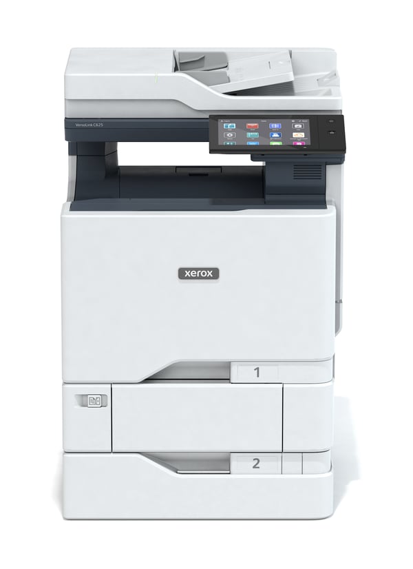 Xerox VersaLink C625 A4 50 sid/min dubbelsidig kopiering/utskrift/scanning/fax, PS3 PCL5e/6, 2 magasin totalt 650 ark