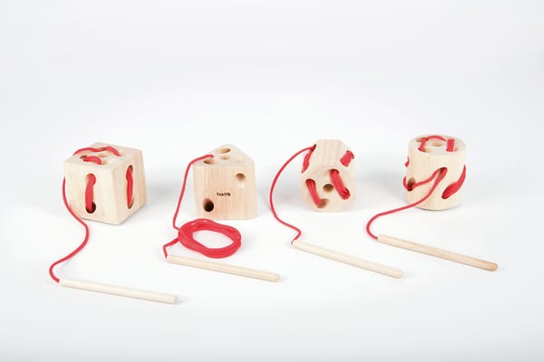 Tickit Wooden Lacing Shapes