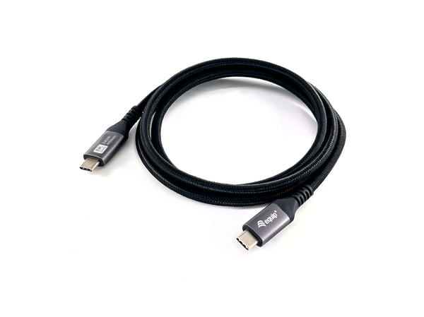 Equip Kabel USB-C4.0->C 40Gbps PD240W St/St sort - Kabel - Digital/Data
