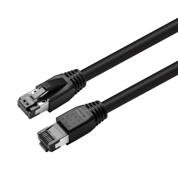 Microconnect MC-SFTP80025S netværkskabel Sort 0,25 m Cat8.1 S/FTP (S-STP)