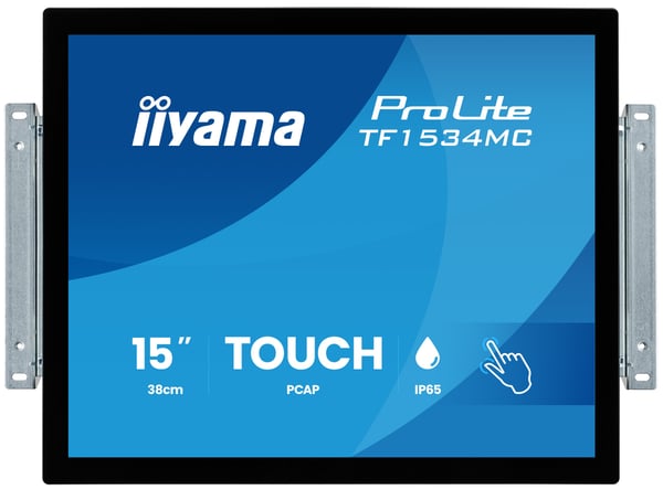 iiyama ProLite TF1534MC-B8X platta pc-skärmar 38,1 cm (15") 1024 x 768 pixlar XGA LED Pekskärm Svart