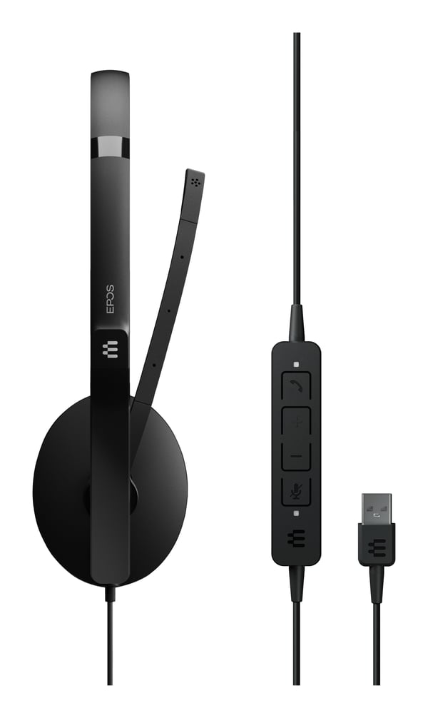 EPOS ADAPT 130 USB II Kuulokkeet Langallinen Pääpanta Toimisto/puhelukeskus USB A-tyyppi Musta