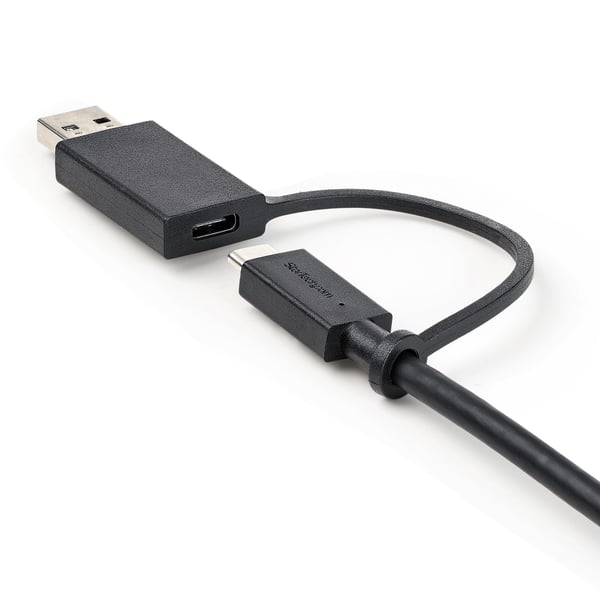 StarTech.com USBCCADP USB-kabel USB 3.2 Gen 2 (3.1 Gen 2) 1 m USB C 10 Gbit/sek. 100 W Sort