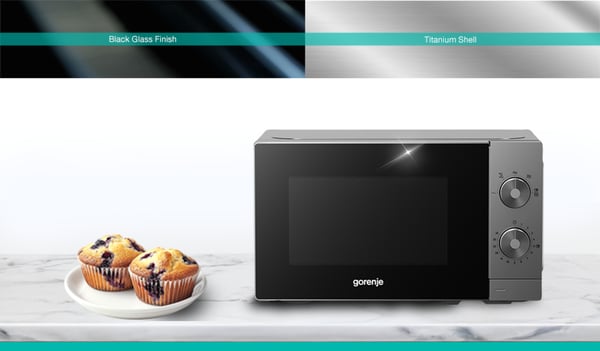 Gorenje MO20E1T4 Rustfrit stål Solo mikroovn Bordplade 20 L 700 W