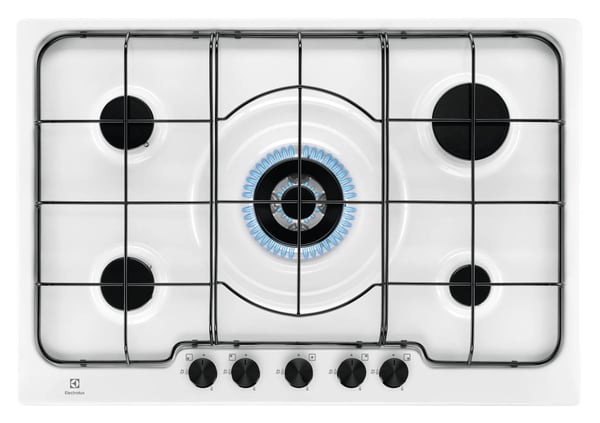 Electrolux PB750UV Hvid Indbygget 75 cm Gaskomfur 5 zone(s)