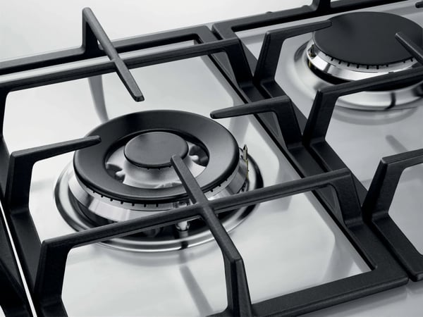 Electrolux KGS7536SX Svart, Rostfritt stål Inbyggd 75 cm Gas 5 zone(s)