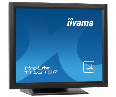 iiyama ProLite T1531SR-B3 platta pc-skärmar 38,1 cm (15") 1024 x 768 pixlar LED Pekskärm Bordsskiva Svart