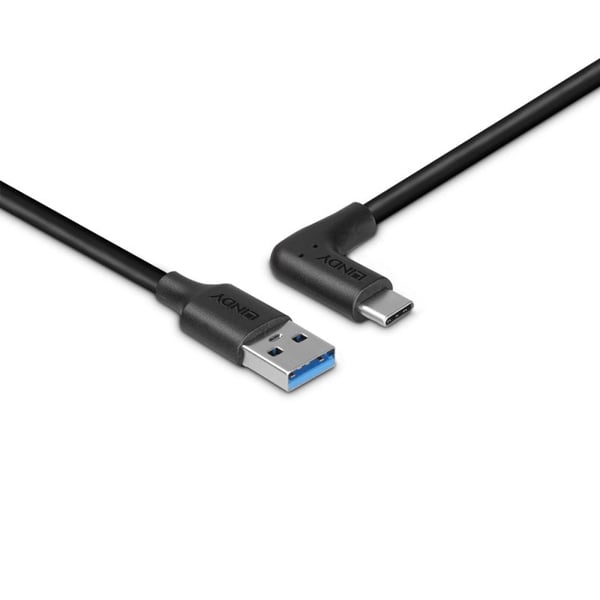 Lindy 32014 USB-kabel USB 3.2 Gen 2 (3.1 Gen 2) 1,5 m USB A USB C 10 Gbit/sek. 15 W Sort