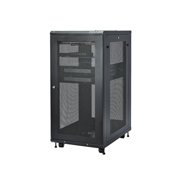 StarTech.com RK2433BKM palvelinteline 24U Itseseisova teline Musta