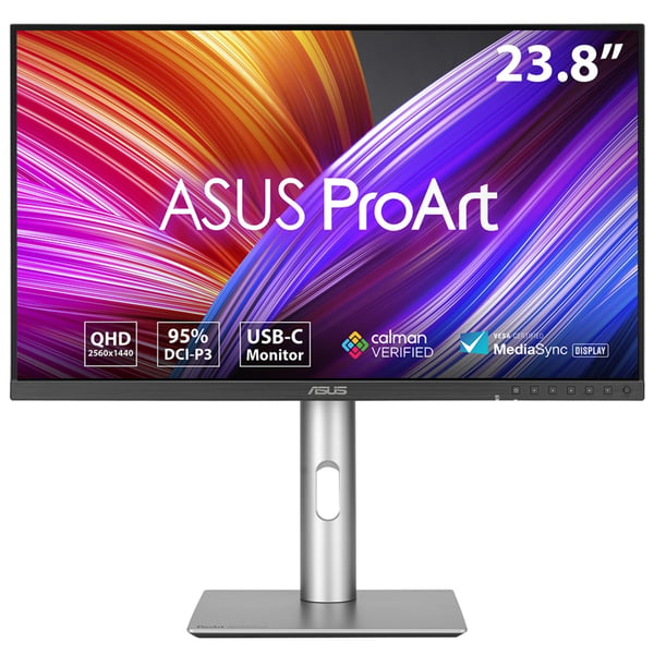 ASUS ProArt Display PA24ACRV computerskærm 60,5 cm (23.8") 2560 x 1440 pixel Quad HD LCD Sort ASUS ProArt Display PA24ACRV computerskærm 60,5 cm (23.8") 2560 x 1440 pixel Quad HD LCD Sort