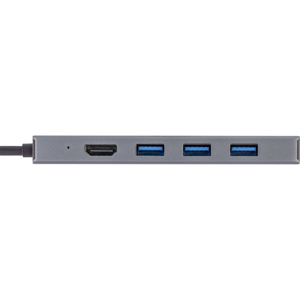 InLine 33271O interface hub USB 3.2 Gen 1 (3.1 Gen 1) Type-C 5000 Mbit/s Grå