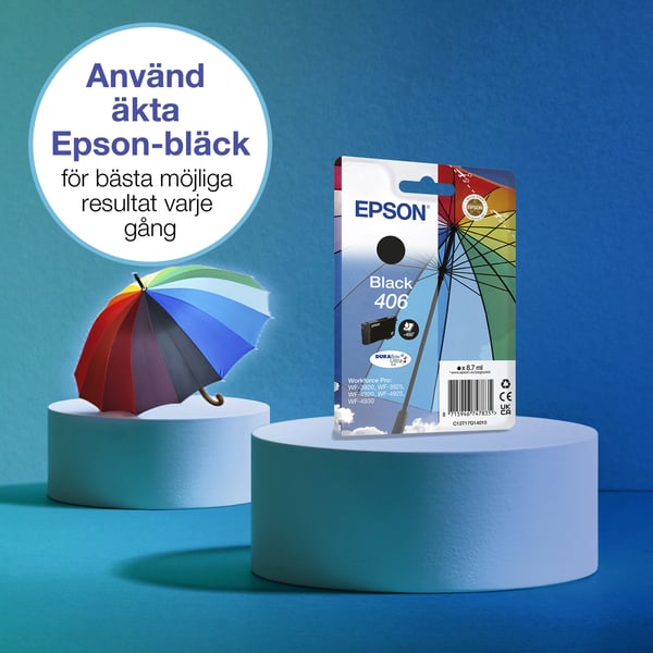 Epson Enpack, svart 406 Umbrella DURABrite Ultra-bläck