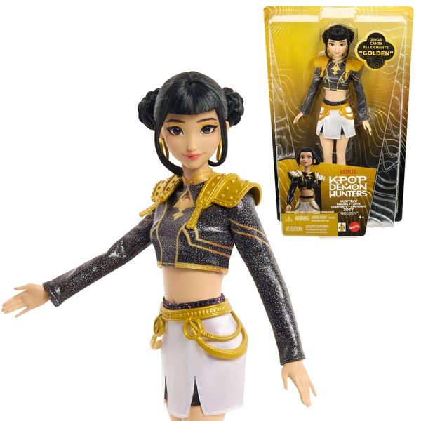 Mattel KPOP DEMON HUNTERS HUNTR/X: ZOEY “GOLDEN" SINGING DOLL