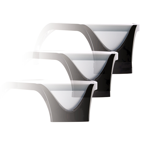 Fellowes Smart Suites 53,3 cm (21") Bord Svart