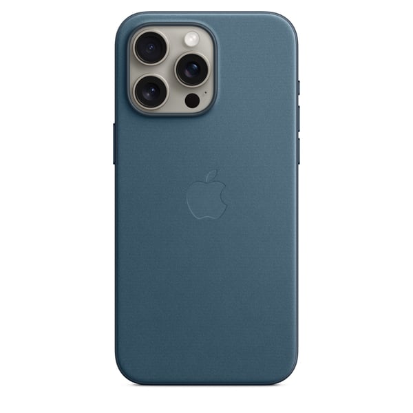 Apple Cover MagSafe-kompatibilitet FineWoven havblå til iPhone 15 Pro Max