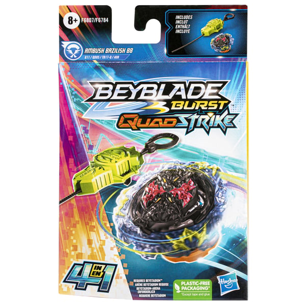 Beyblade Burst QuadStrike Ambush Bazilisk B8 Taisteluhyrrien päällys