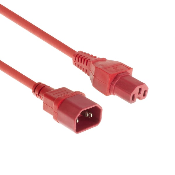 ACT AK5390 el-ledning Rød 1,5 m IEC C14 IEC C15 ACT AK5390 el-ledning Rød 1,5 m IEC C14 IEC C15