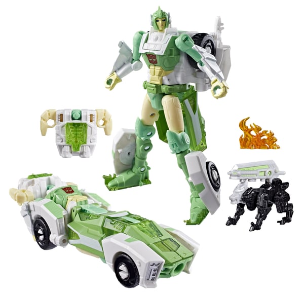 Transformers War for Cybertron Siege Deluxe Class Autobot Greenlight och Dazzlestrike