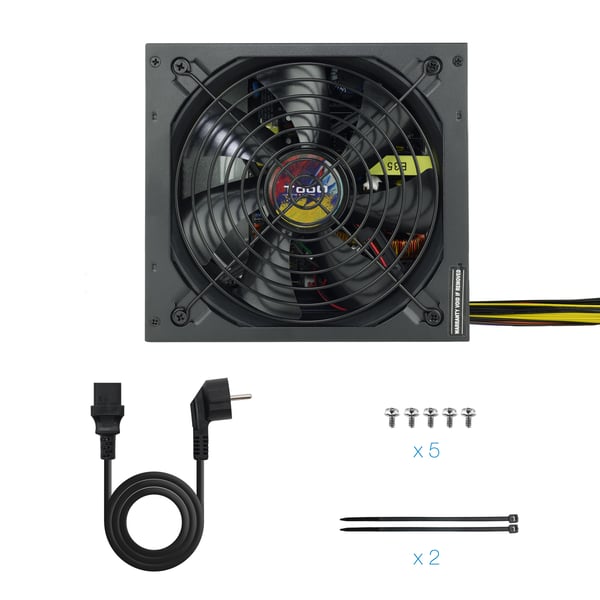 TooQ TQAPOLO-700SP strömförsörjningsenheter 700 W 20+4 pin ATX ATX Svart