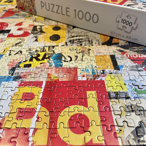 Tactic Poster Collage 1000 pcs Puslespil 1000 stk Kunst