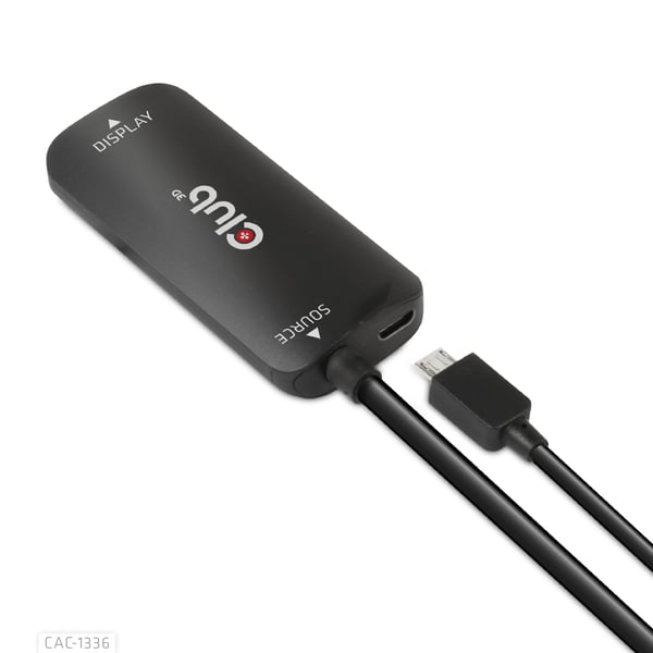 CLUB3D CAC-1336 videokabeladapter 1 m HDMI + USB USB Type-C Svart