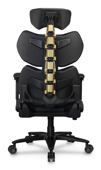 COUGAR Terminator Elite Gold PC gamingstol Polstret sæde Sort, Guld