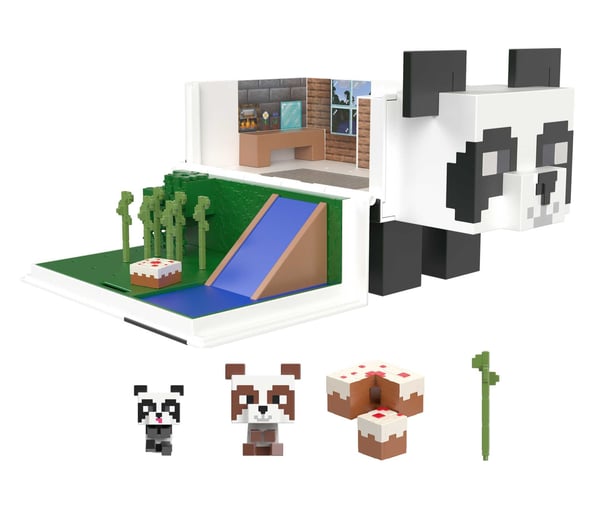 Minecraft MOB HEAD MINIS PANDA PLAYHOUSE Lekset