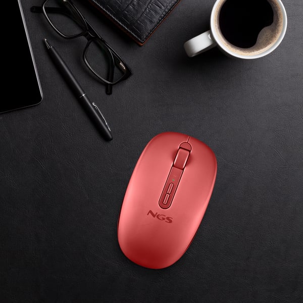 NGS FOG DUAL RED hiiri Universaali Molempikätinen RF Wireless + Bluetooth 1600 DPI
