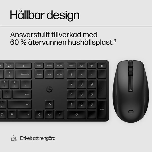 HP 650 trådlöst tangentbord och mus kombinerat