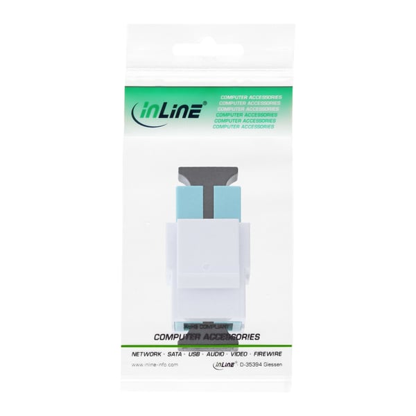 InLine 89988F fiber adapter 1 stk Hvid