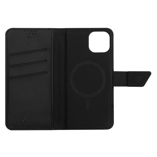 Celly Wallymag mobiltelefonfodral 15,5 cm (6.1") Plånbok Svart
