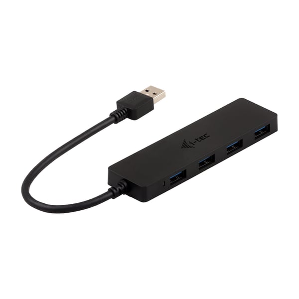 i-tec Advance U3HUB404 gränssnittshubbar USB 3.2 Gen 1 (3.1 Gen 1) Type-A 5000 Mbit/s Svart