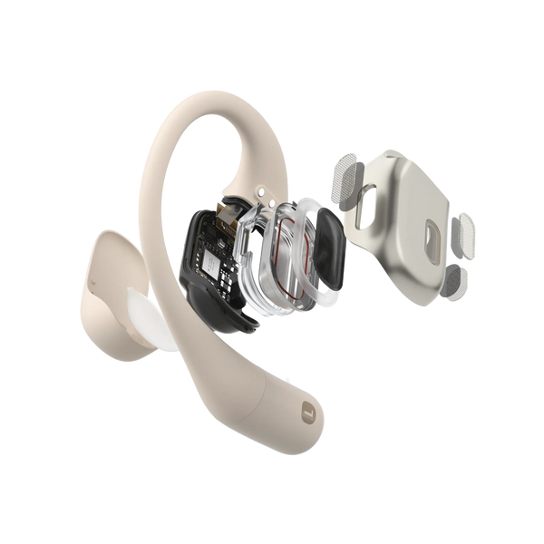 SHOKZ OpenFit Hörlurar Trådlös Öronkrok Samtal/musik/sport/vardag Bluetooth Vit