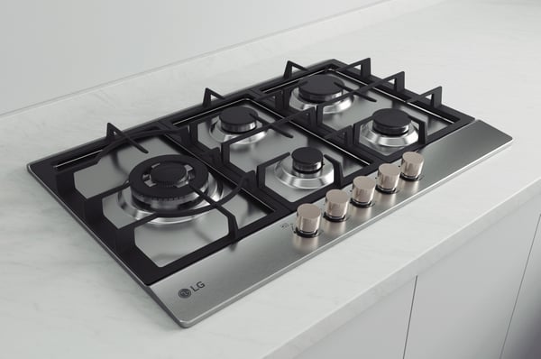 LG CBGZ3016S Ruostumaton teräs Kiinteä 75 cm Kaasuliesi 5 alue(tta)
