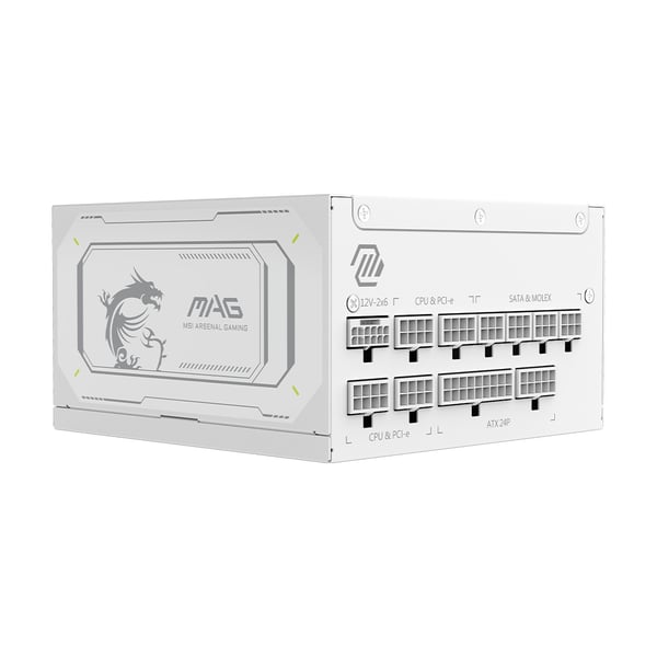 MSI Strømforsyning MAG A1000GL White PCIE5 - PC-/Server Strømforsyning - ATX