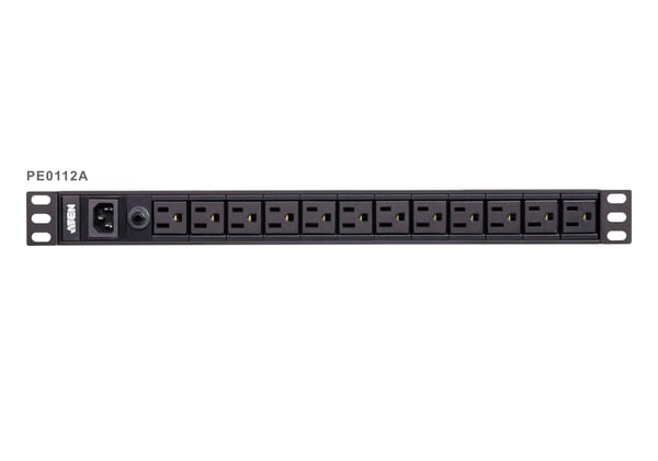 ATEN PE0112G strømforsyningsenhed (PDU) 12 AC stikkontakt(er) 1U Sort