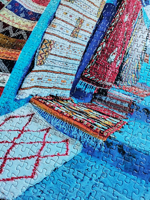 Tactic Around the World: Chefchouen Morocco - 1000 pcs Kuviopalapeli 1000 kpl Kaupunki