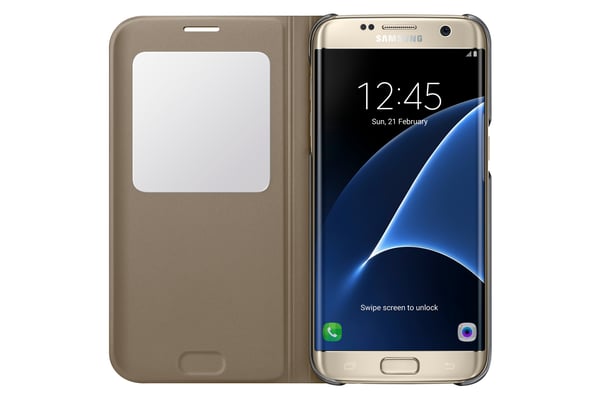 Samsung EF-CG935 mobiltelefon etui 14 cm (5.5") Flipetui Guld