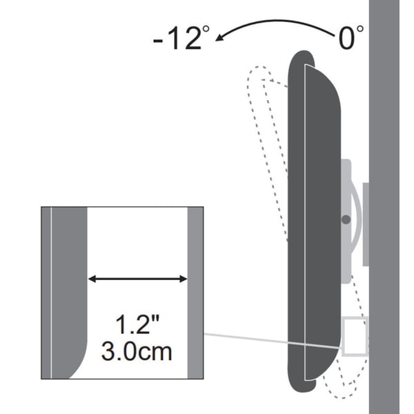 Techly ICA-LCD-900 76,2 cm (30") Musta