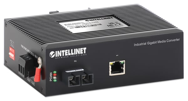 Intellinet 508346 netværksomformer til medie 1000 Mbit/s 1310 nm Enkeltilstand Sort